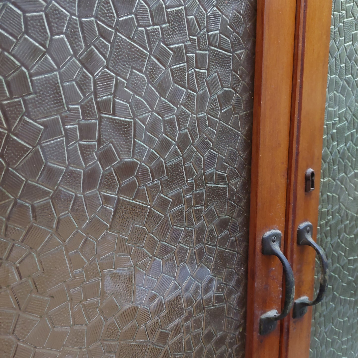Vetrina Legno 4/a 1/c Anni 60 Cm68x40x210h