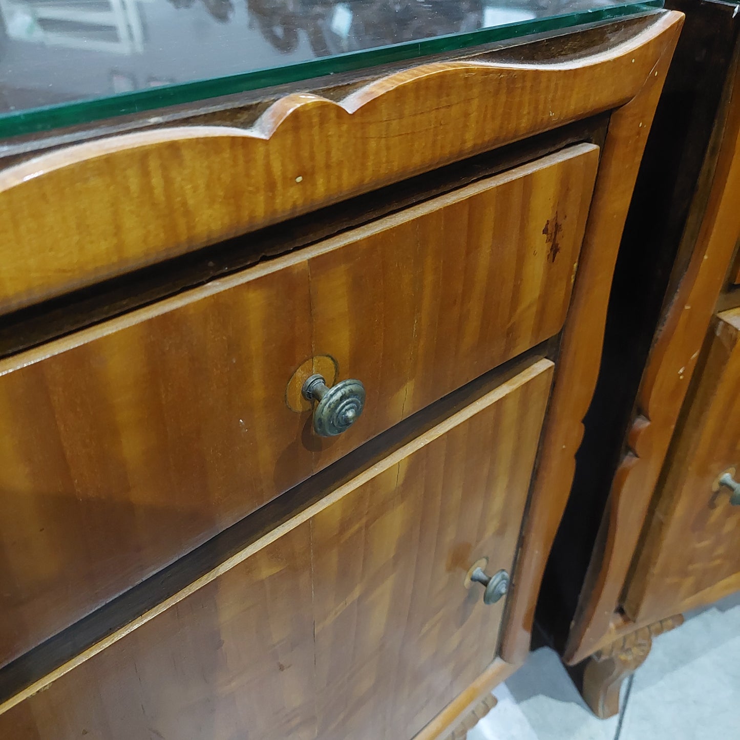 Coppia Comodini St.liberty 1/c 1/s Cm45x30x68h