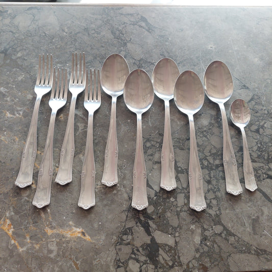 Set/10 Posate Assortite Acciaio Mepra Vintage