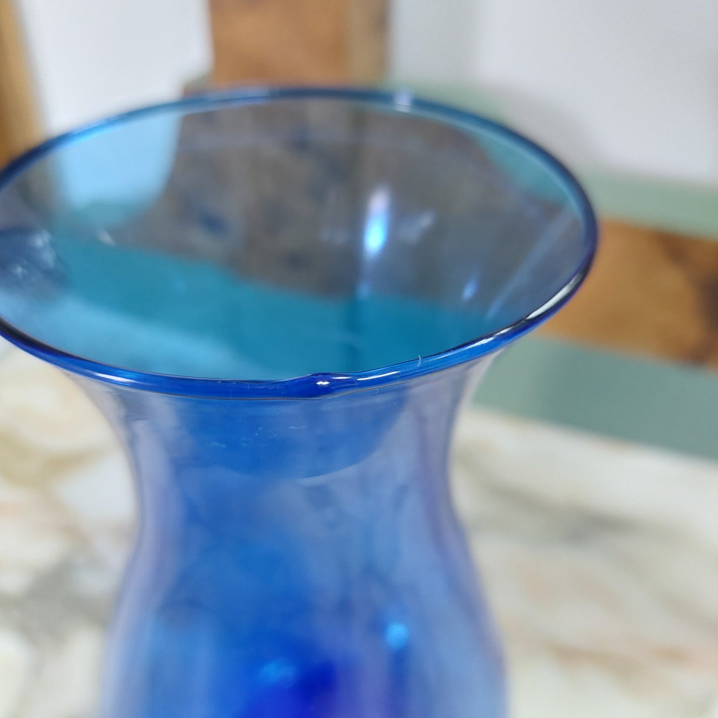 Vasetto Vetro Soffiato Blu