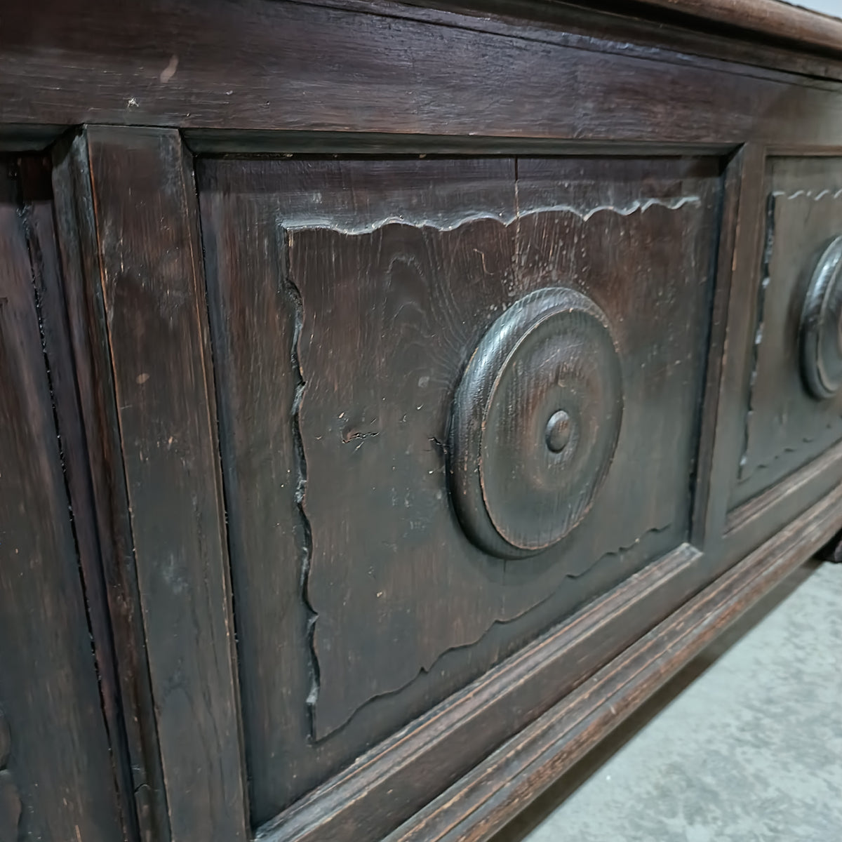 Cassapanca * Legno '800 Stile Umbertino Cm160x57x63h