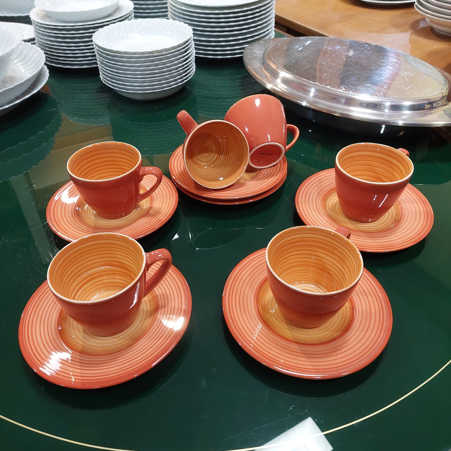 Set/6 Tazze The Ceramica Arancio Thai