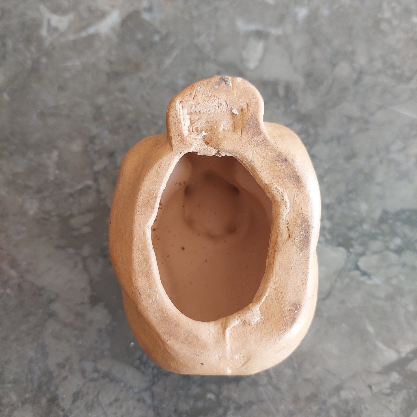 Ciotolina Portaincenso Ceramica Donna Rannicchiata