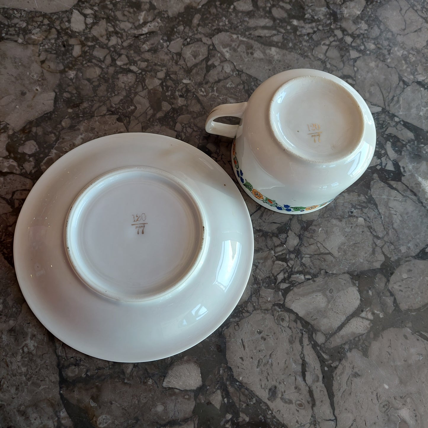 Tazza The Da Collezione Porc Dec Fiori