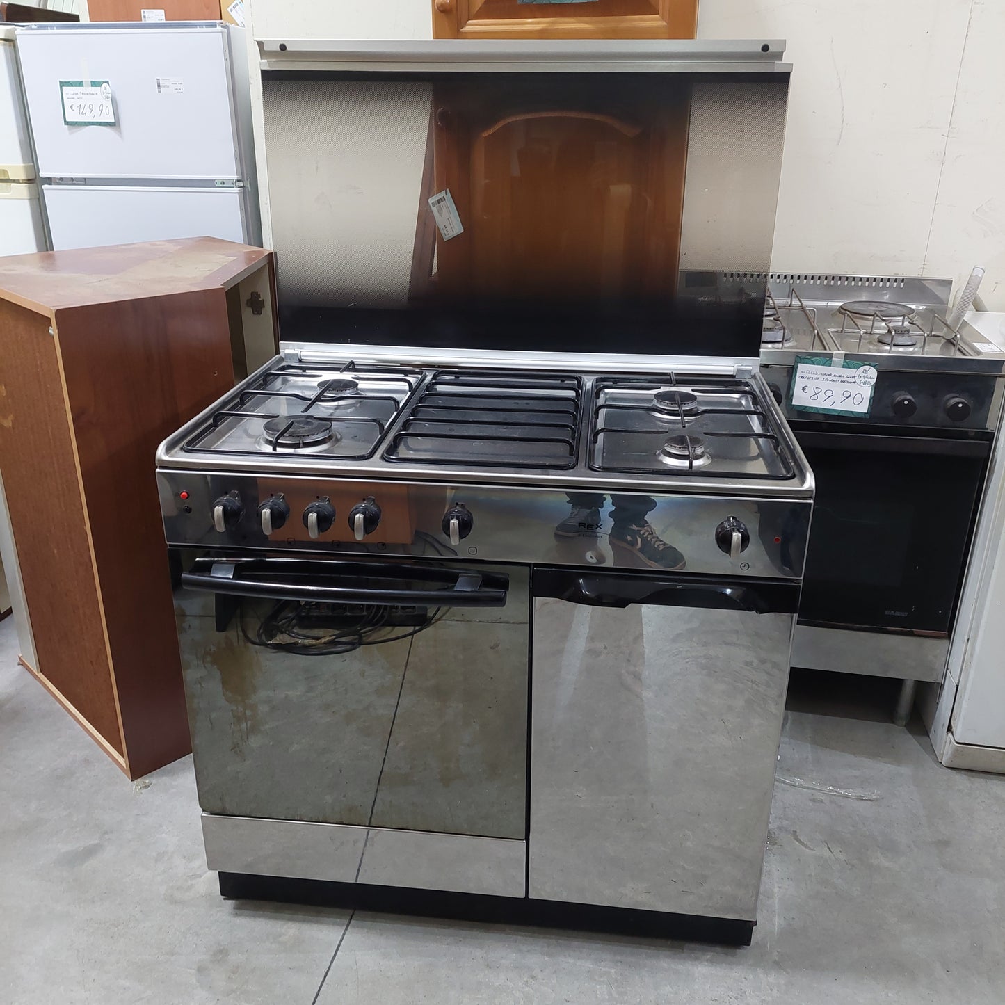 Cucina A Gas Rex Electrolux 4 Fuochi Con Forno*