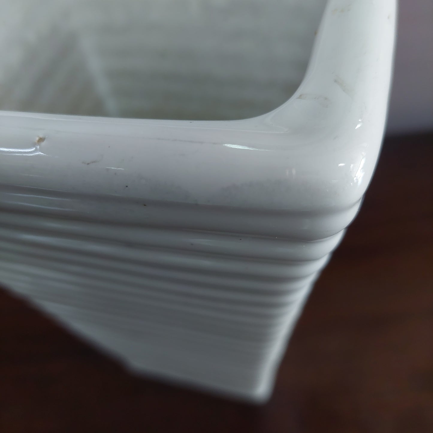Vaso Ceramica Bianca Cm14x14x24h