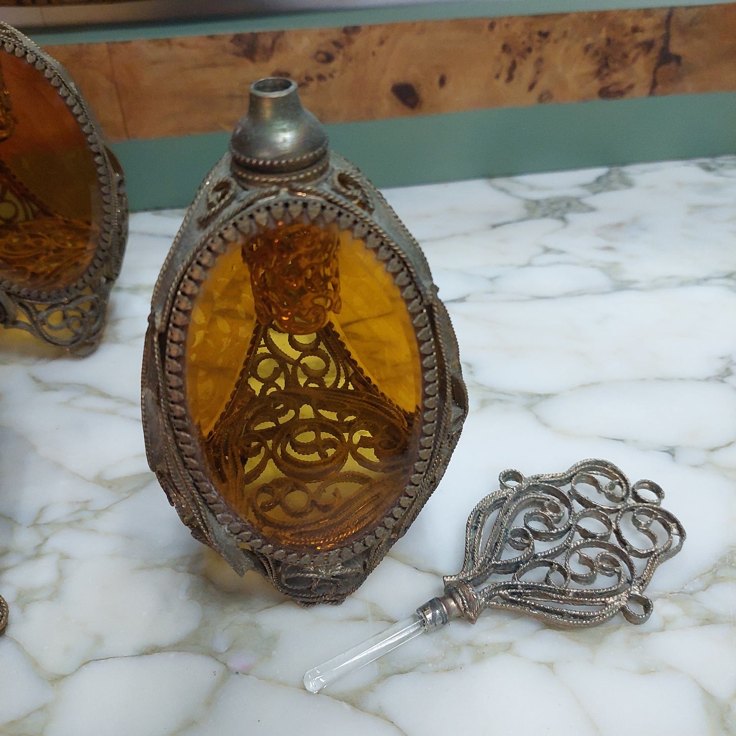 Set / 4 Pezzi Da Toeletta Art Deco'
