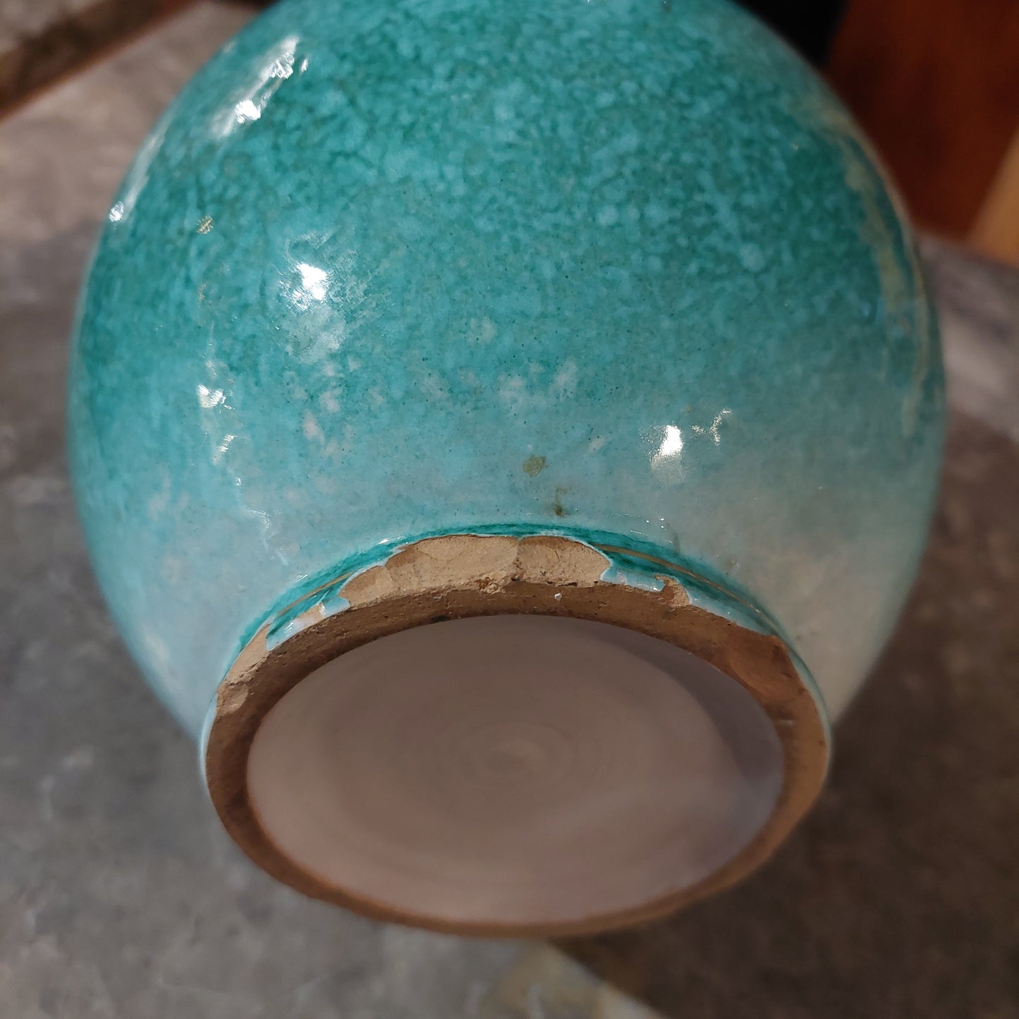 Vaso Ceramica* Dipinto Fiori Anni '50