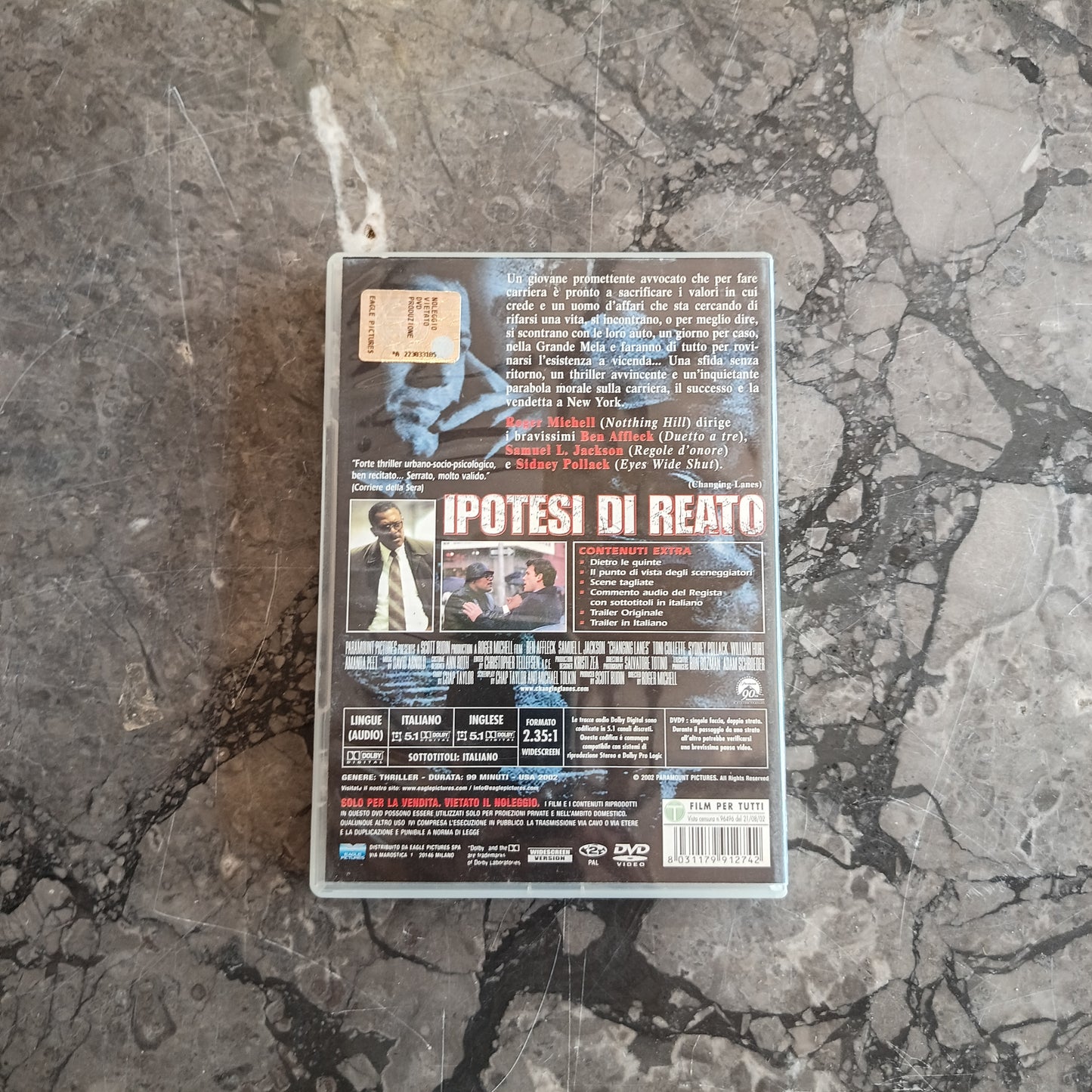 Dvd/ipotesi Di Reato
