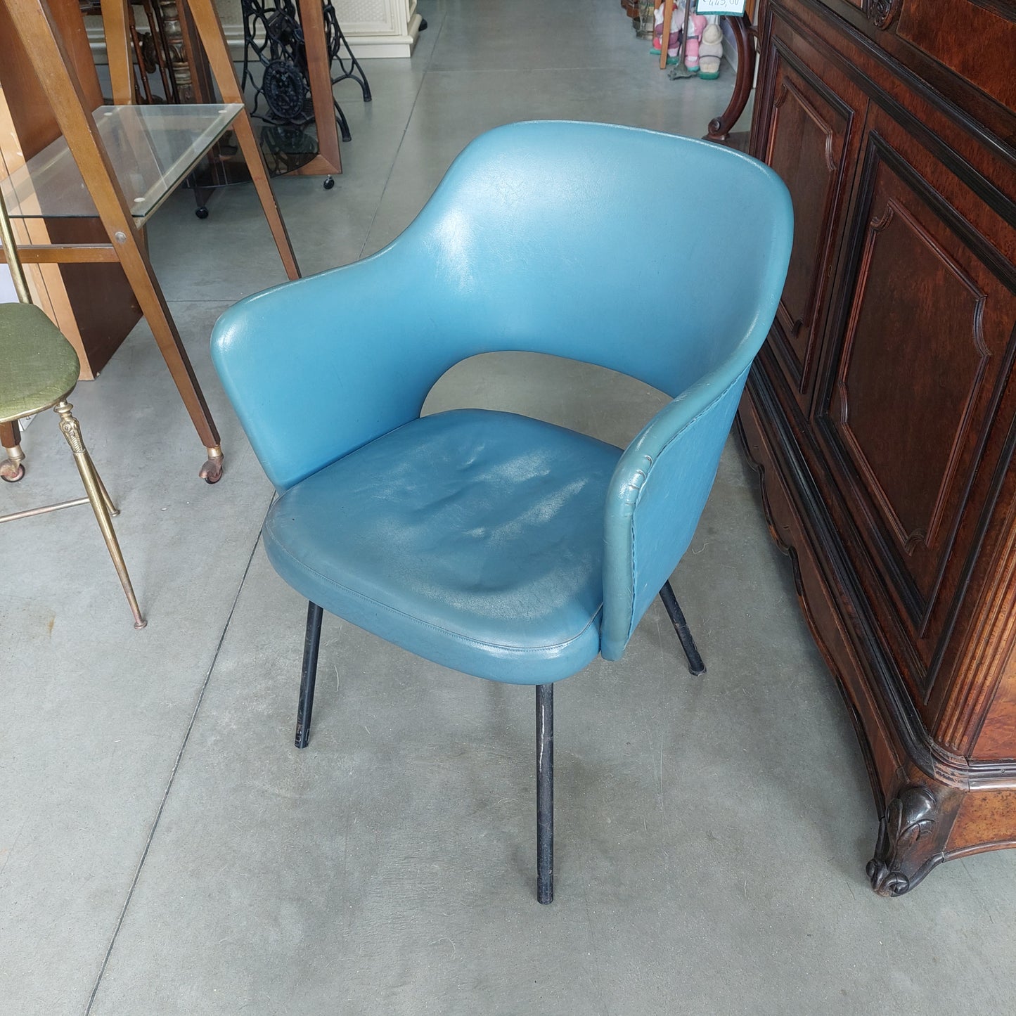 Poltroncina Vintage Blu Anni 60
