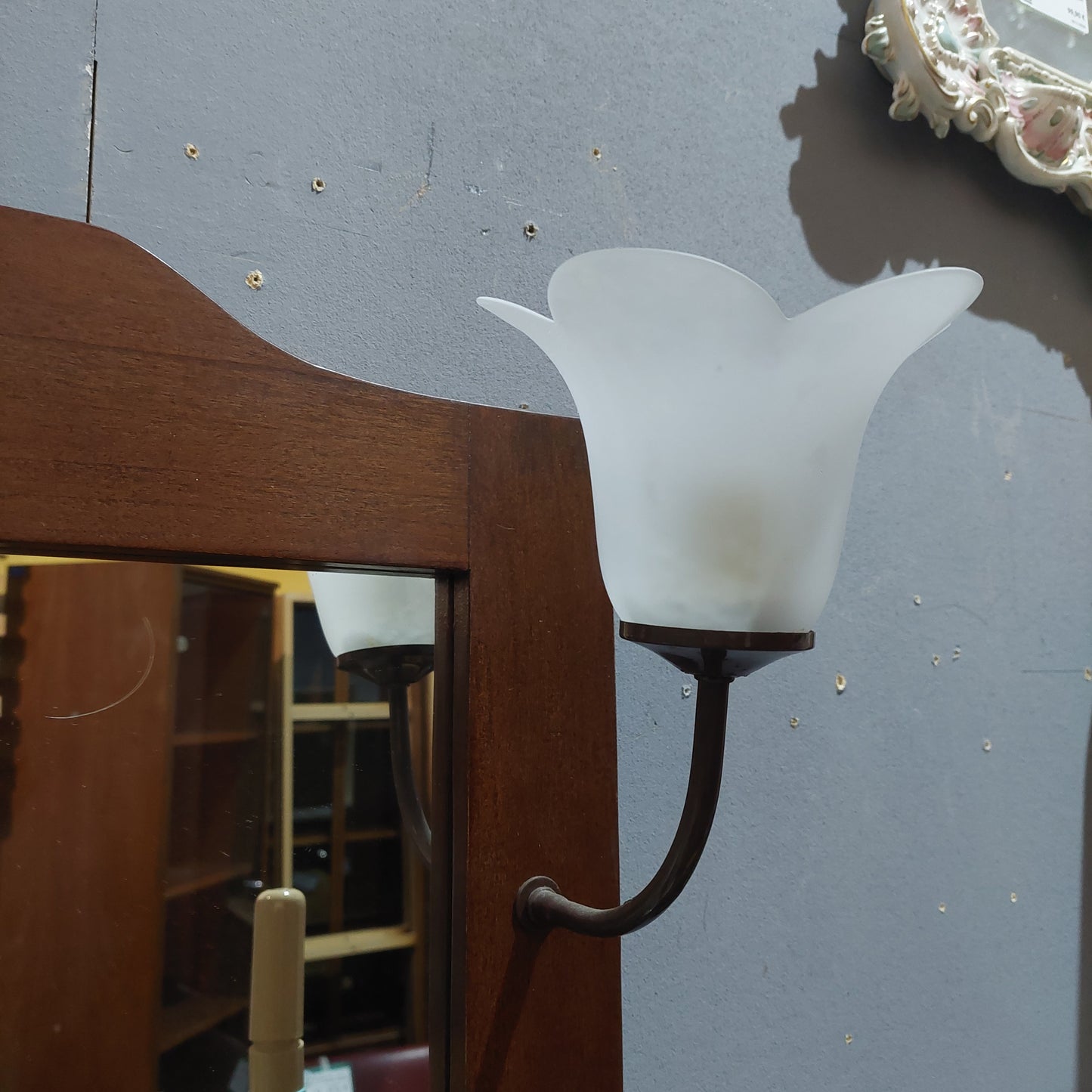 Specchio Bagno Legno 2/l Cm81x116