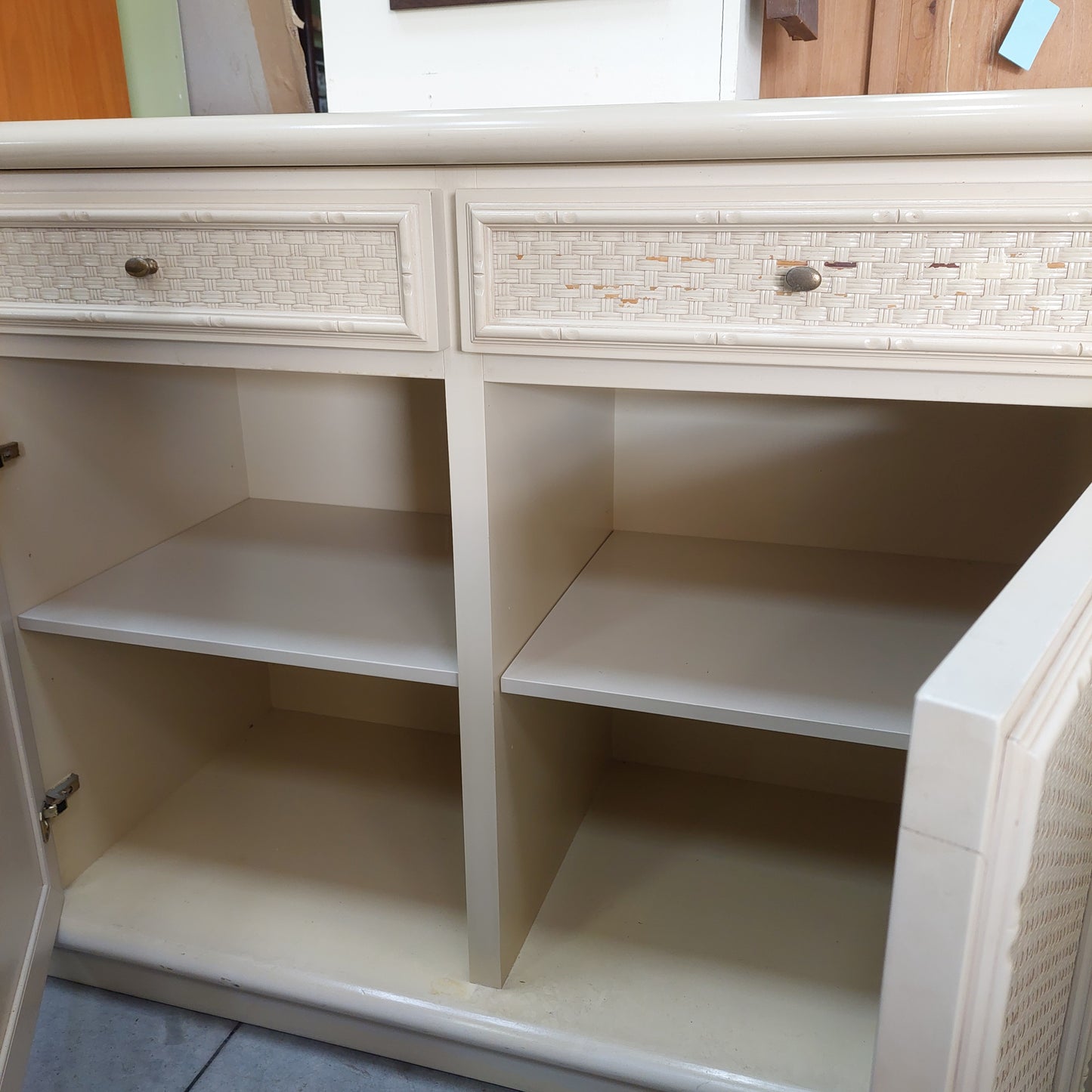 Sparecchiatavola Legno/rattan