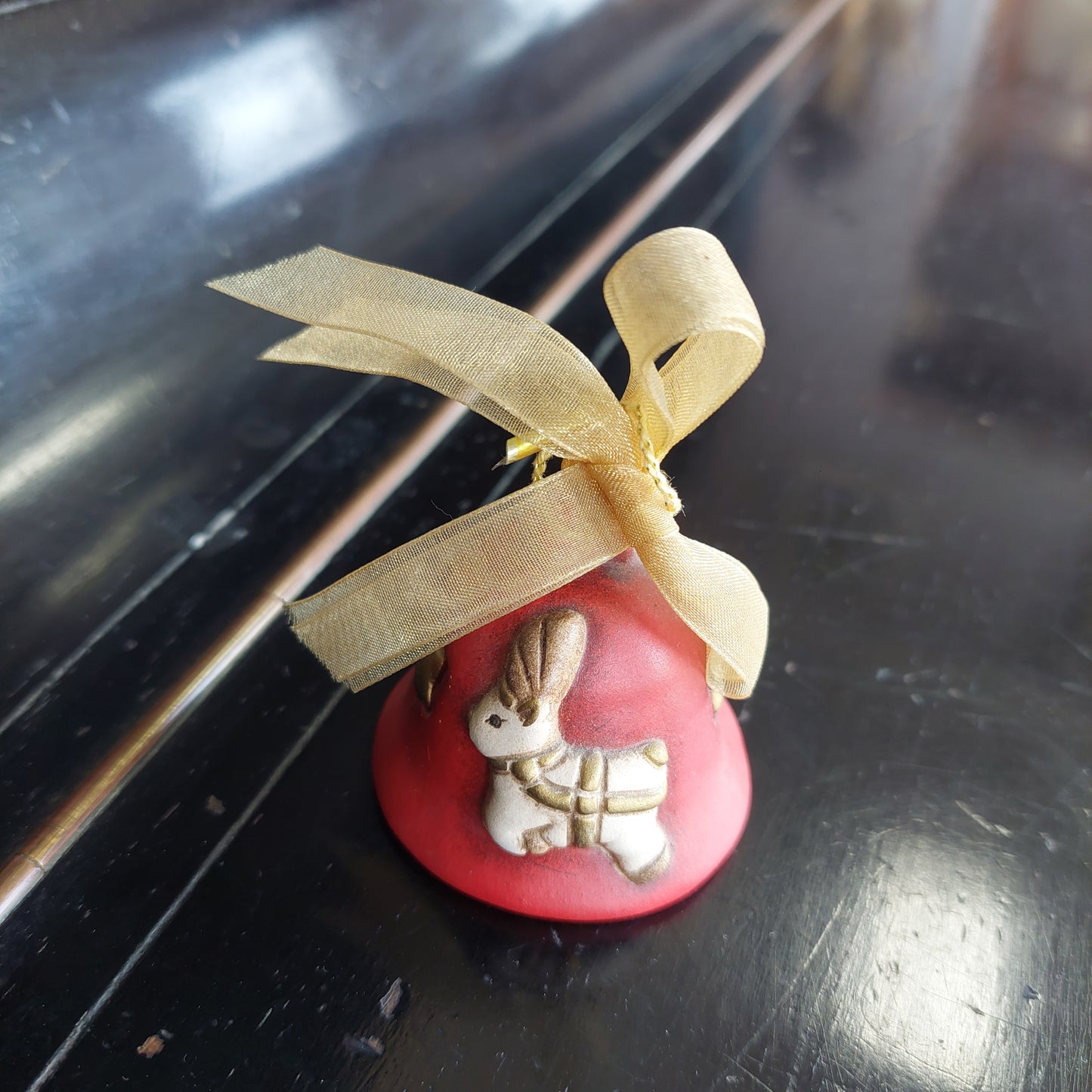 Campanella Ceramica Thun Con Renna Red