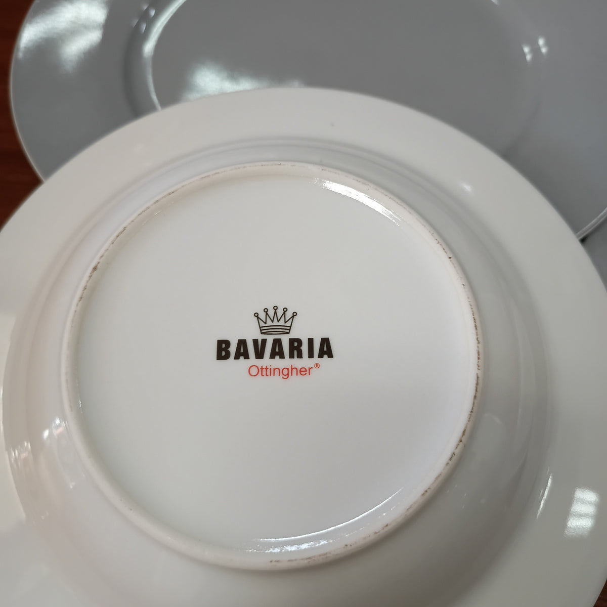 Servizio 34 Piatti Porcellana Bavaria Ottingher Bordo Grigio