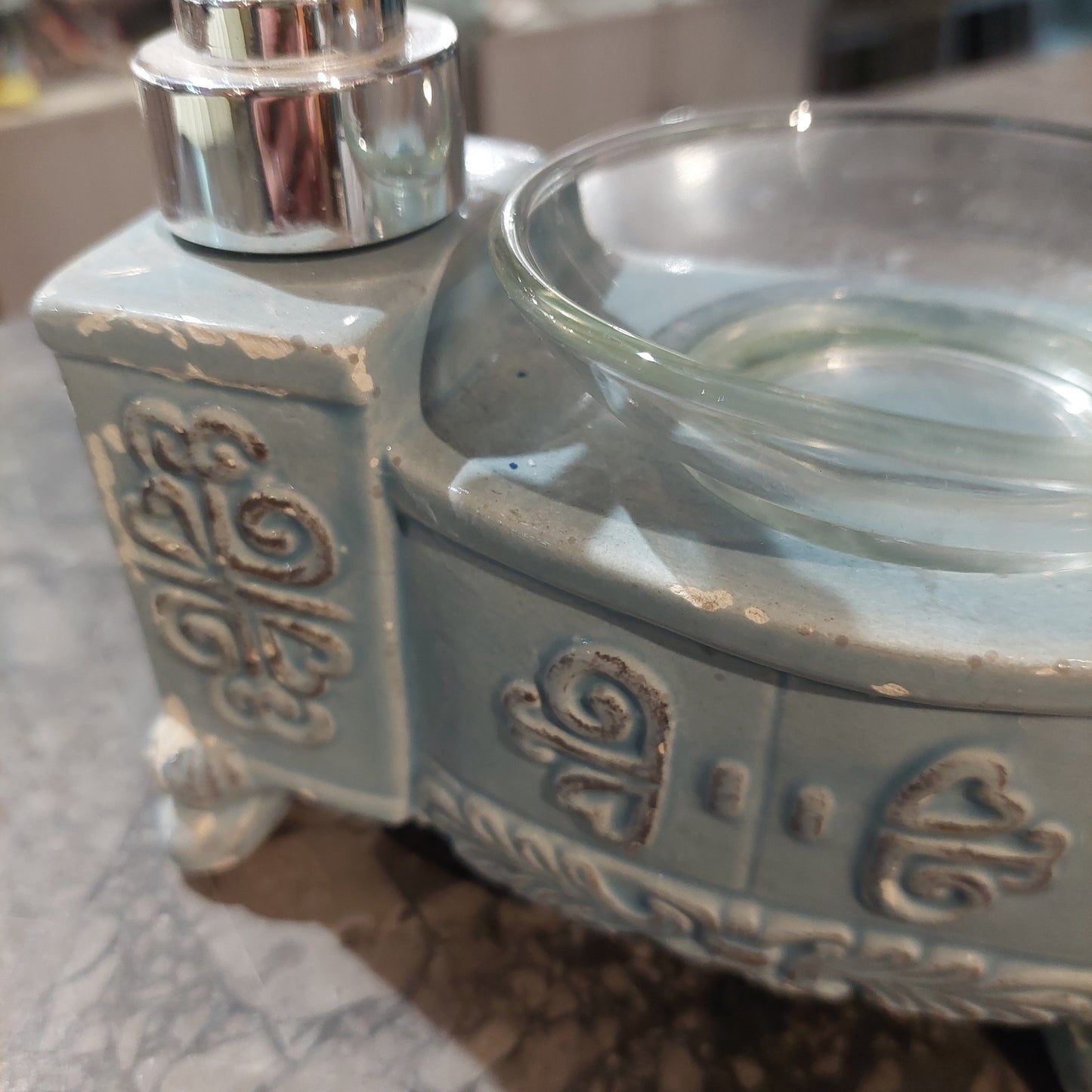 Dispenser Sapone Rubinetto Ceramica * Vintage
