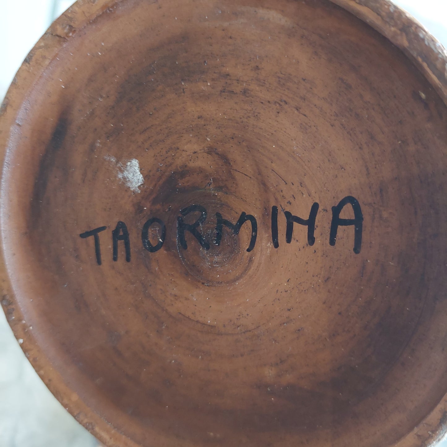 Pozzo Con Set 4 Posaceneri Terracotta "taormina"