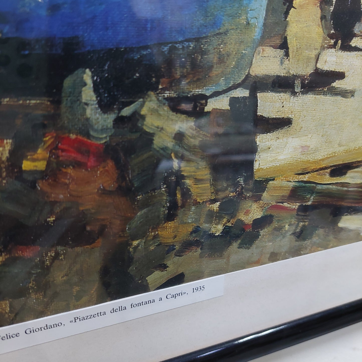 Quadro Stampa Felice Giordano "capri" Cm56x43