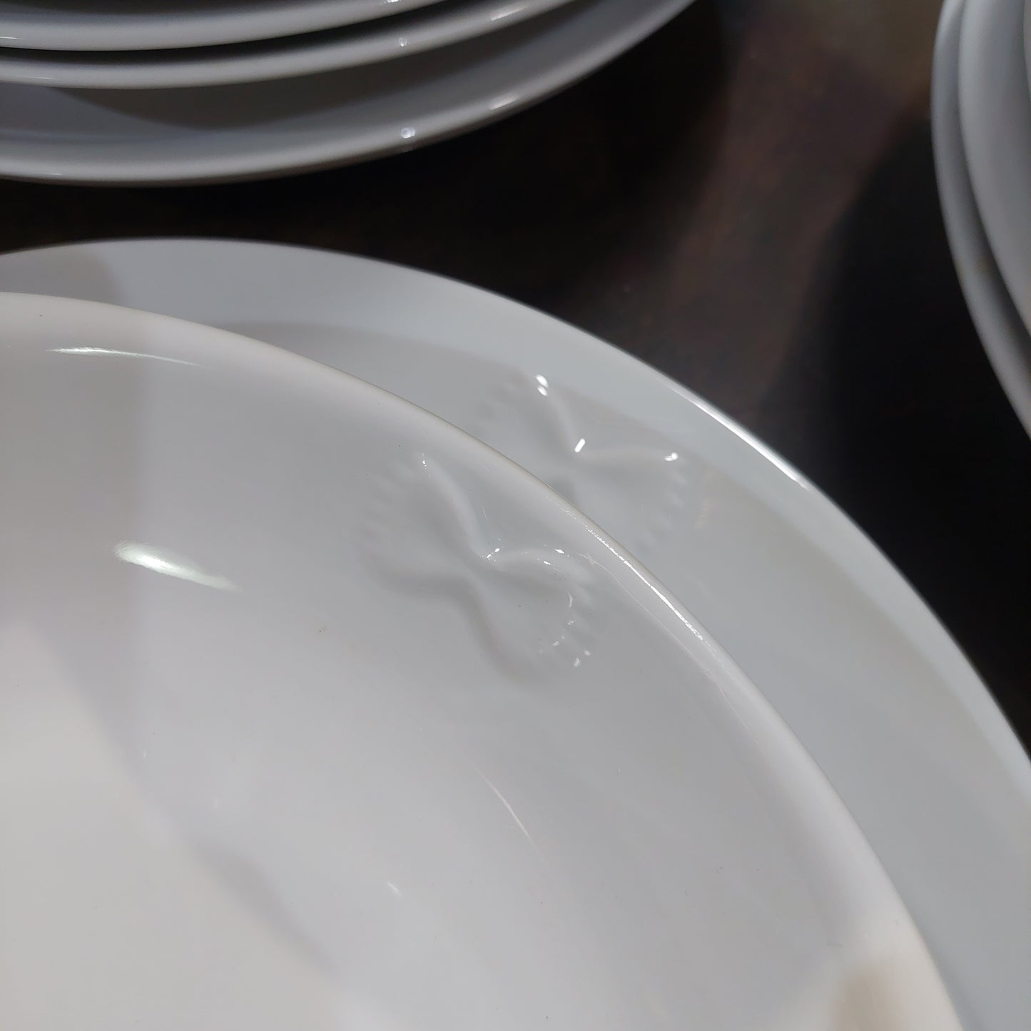 Set/34 Piatti Porcellana Bianca Barilla (18f+16p)