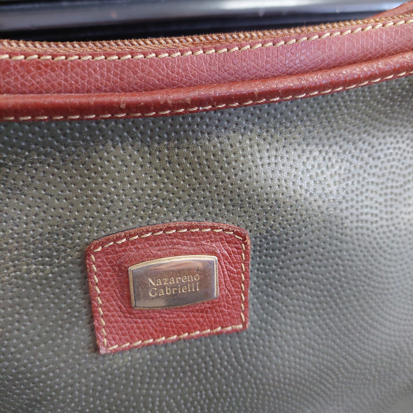 Borsa Pelle Verde "nazareno Gabrielli"