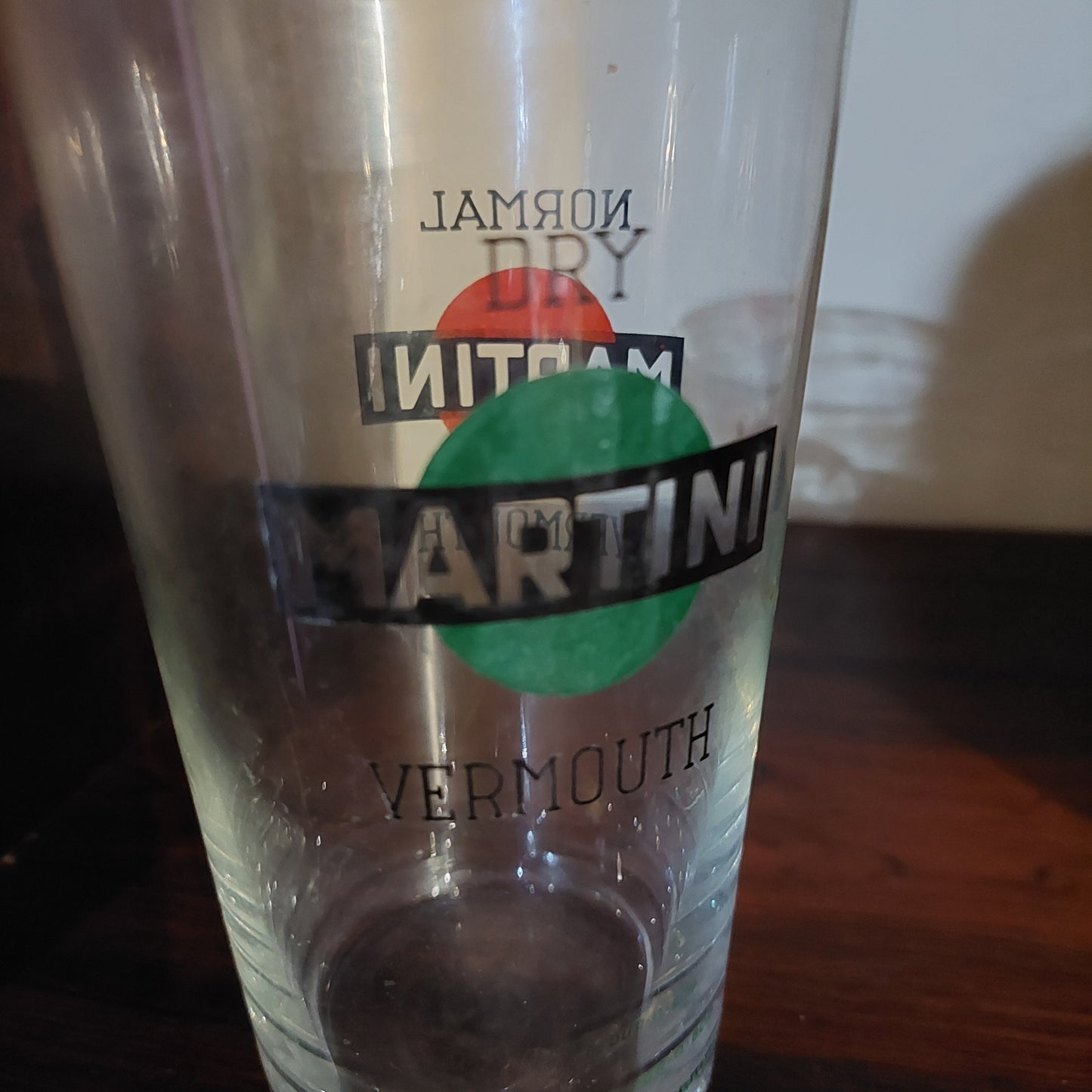 Bicchiere Martini Vintage Cristallo Bordo Oro