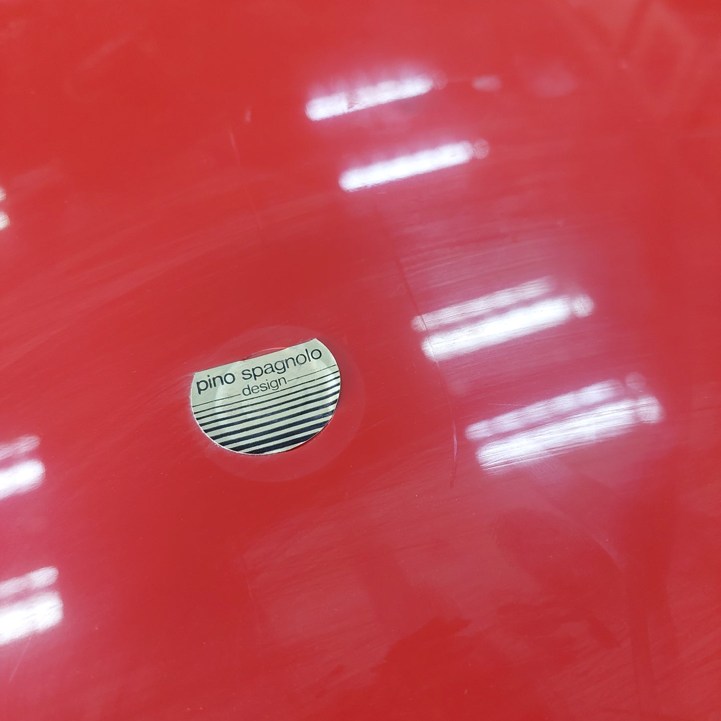 Vassoio Rosso Biesse Design Pino Spagnolo Anni 70