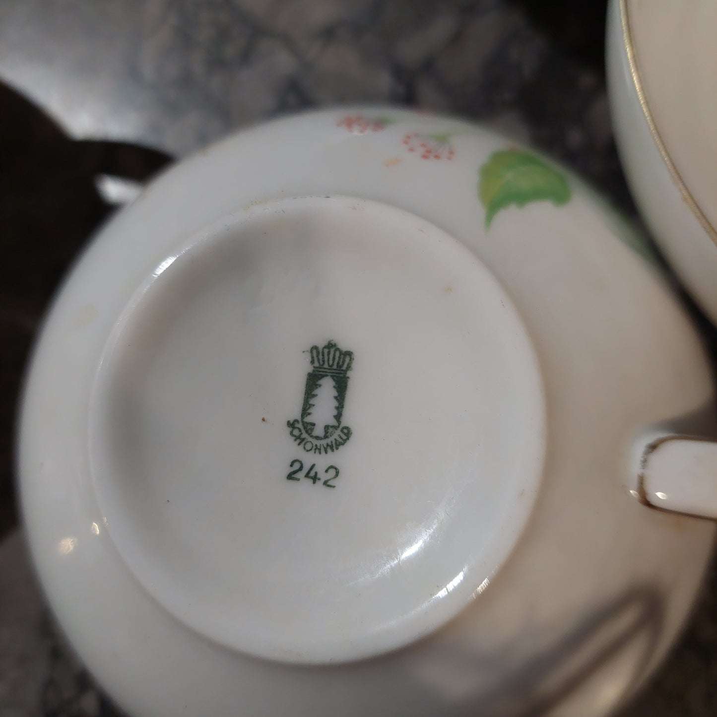 Set/6 Tazze Da The Porcellana Tedesca Schonwald Vintage