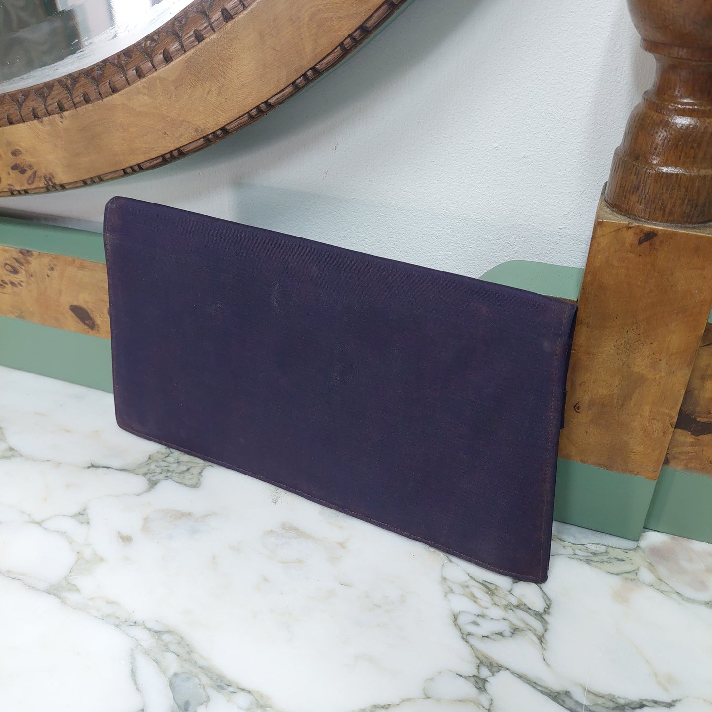 Borsetta Raso Blu Albertario Vintage