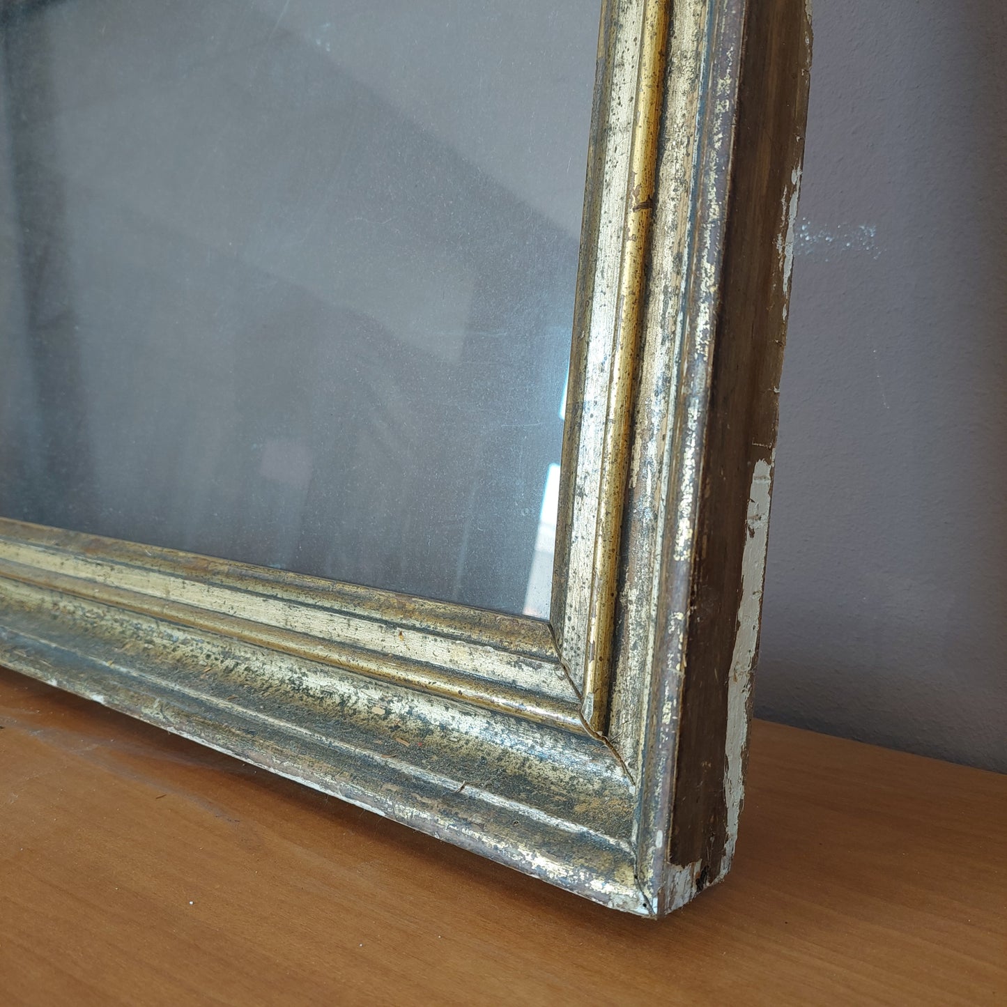 Cornice Legno Oro Con Vetro Cm89x76