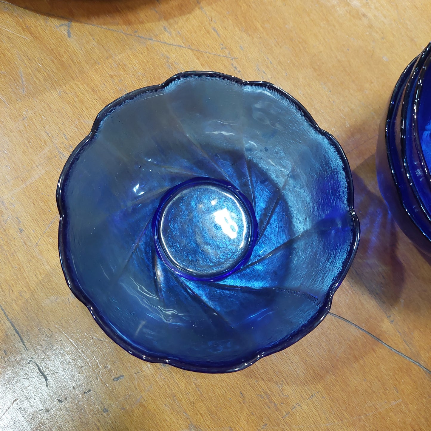 Set/4 Ciotoline Vetro Blu