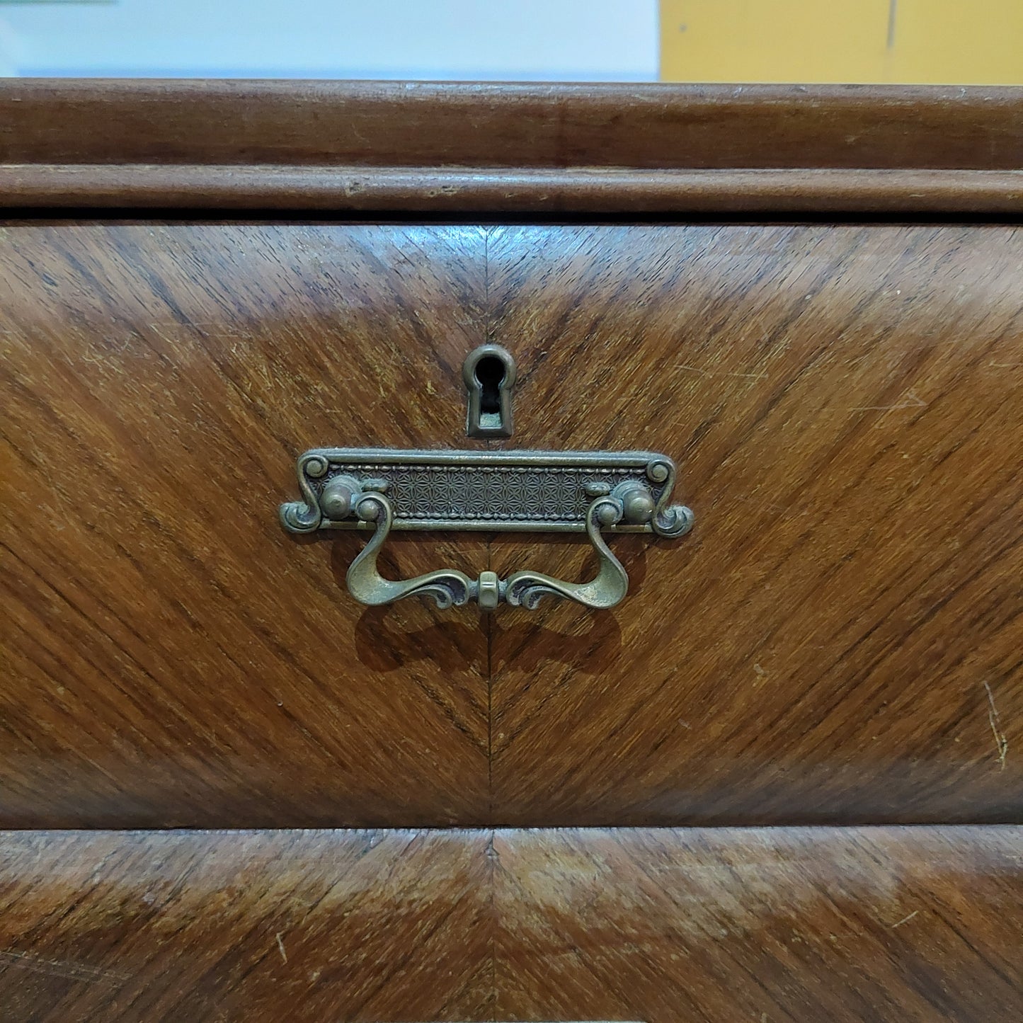Toletta 4/cassetti C/specchio Anni '50 Cm151x53x187h