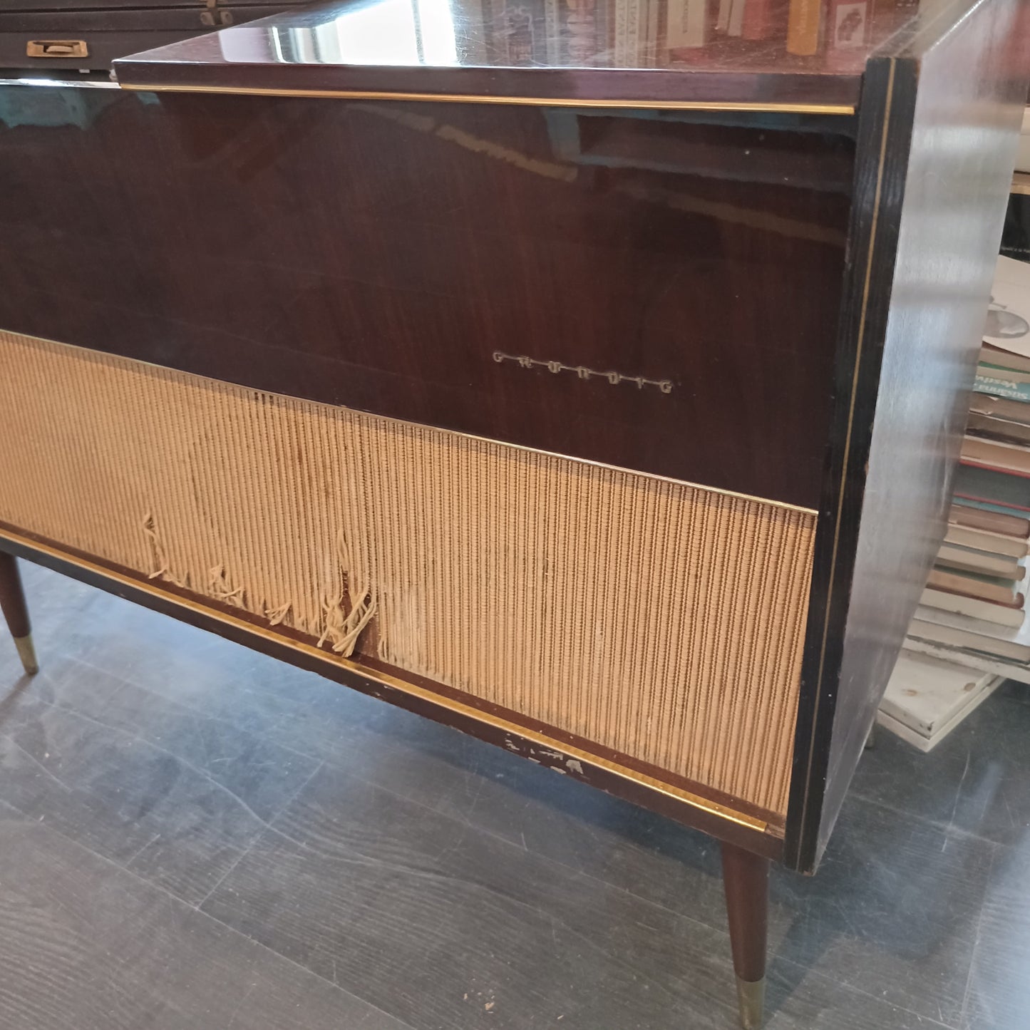 Mobile* Radio Giradischi Grundig Vintage Anni'60 Cm101x39x72h