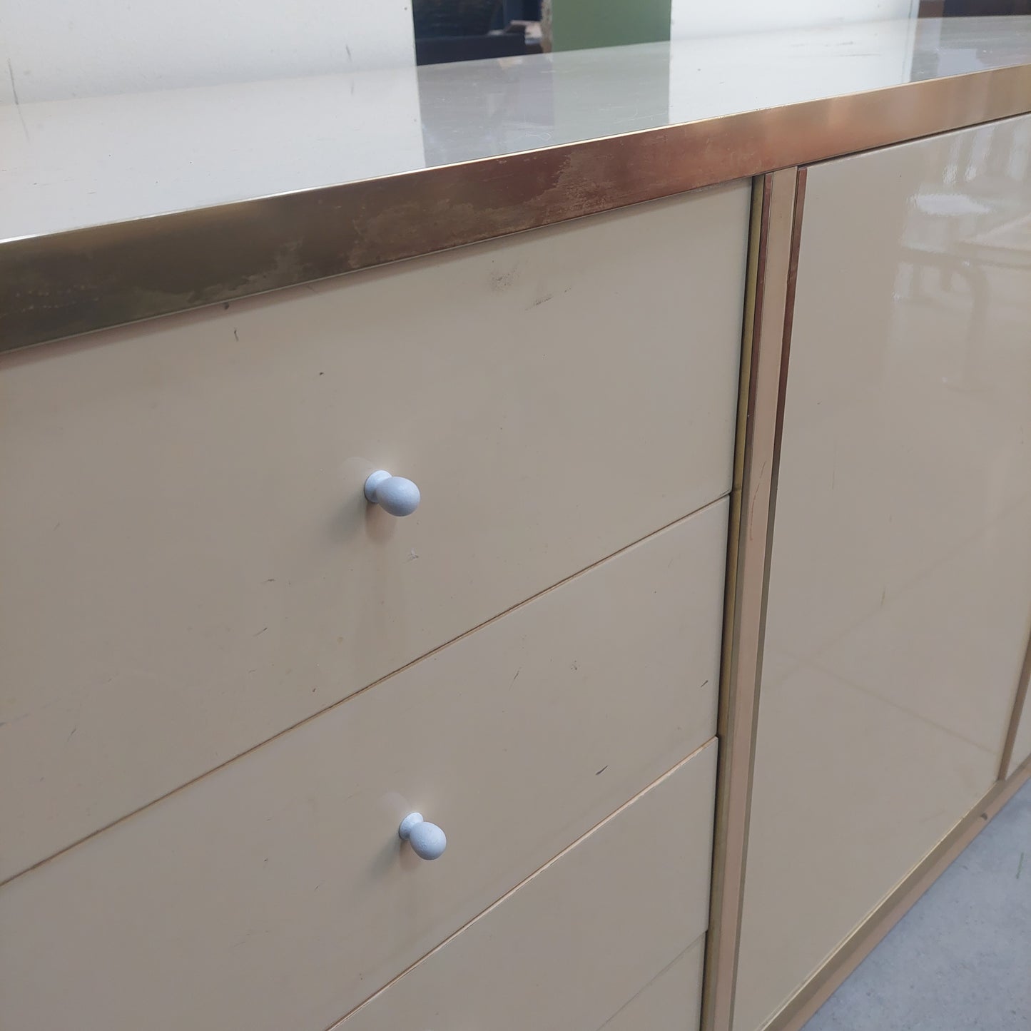 Sparecchiatavolo * Laccato Design Anni 70 Cm249x50x80,5h
