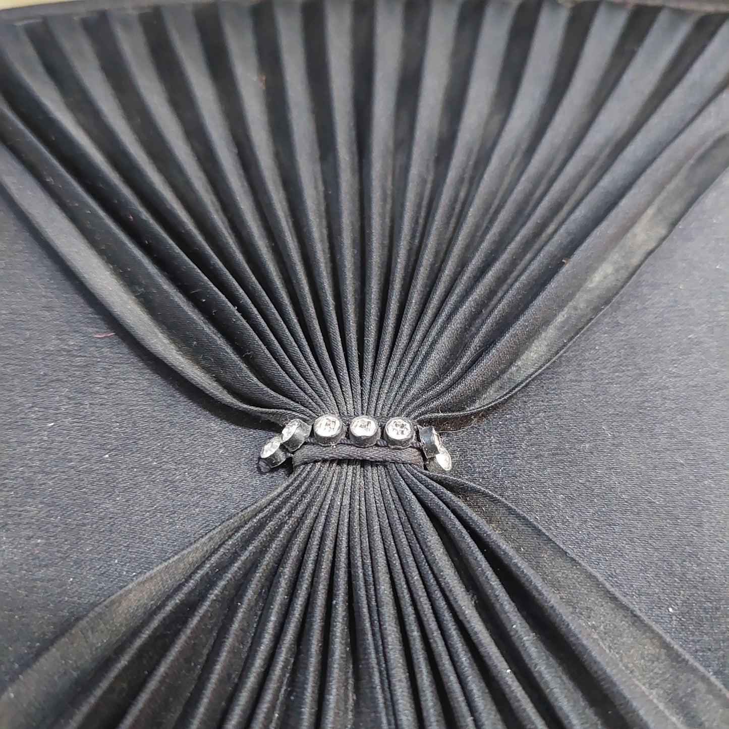 Pochette Raso Nera Albertario Vintage