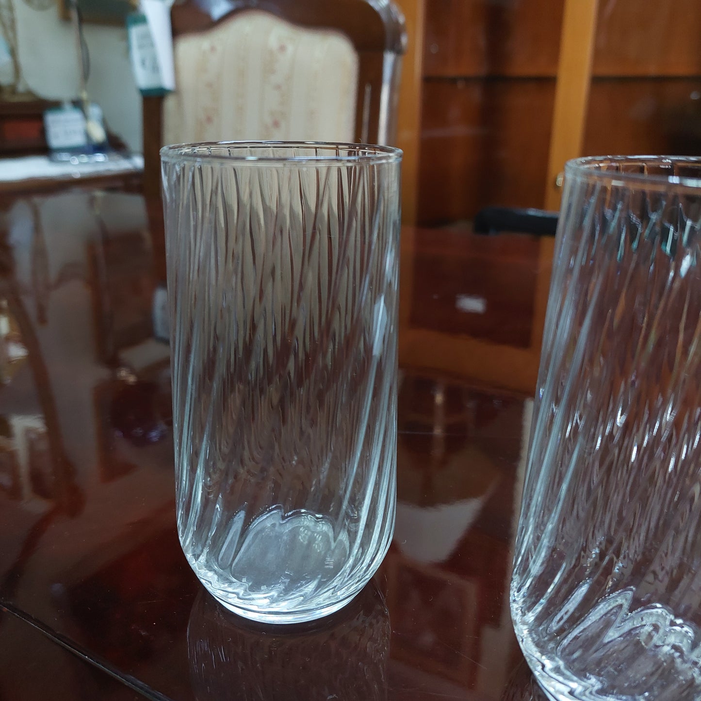 Set/caraffa + 6 Bicchieri Vetro Soffiato Ivv