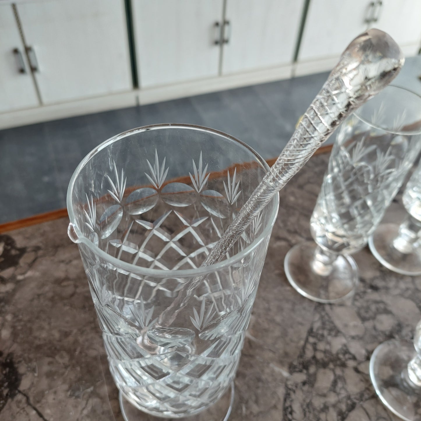 Servizio Calici Cocktail Cristallo Molato * 6 +1