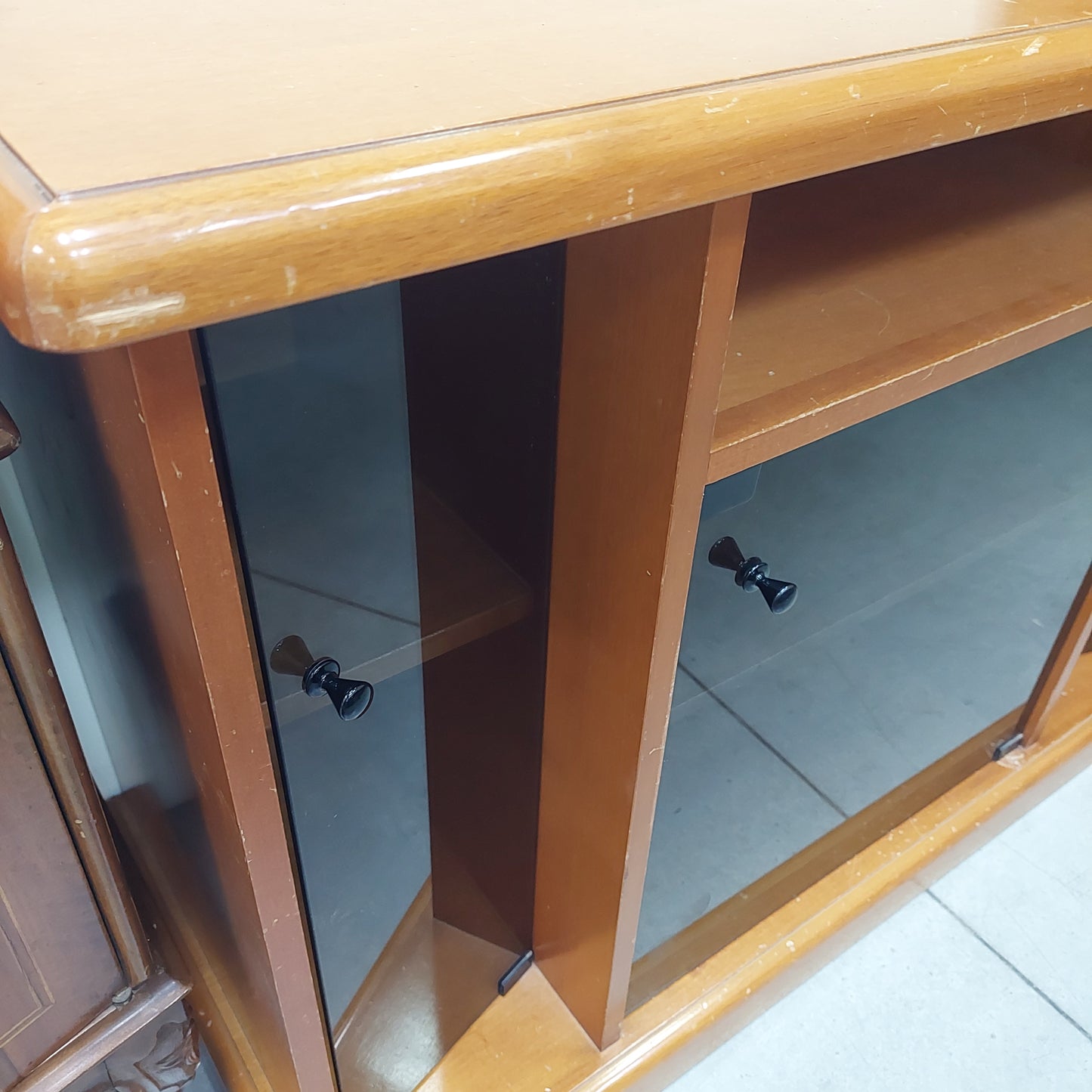 Porta Tv Legno/vetro 3/s Cm100x45x74h
