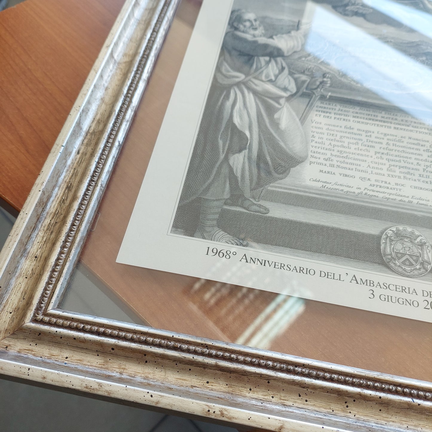 Quadro Stampa Sacra Maria Ss. Della Sacra Lettera