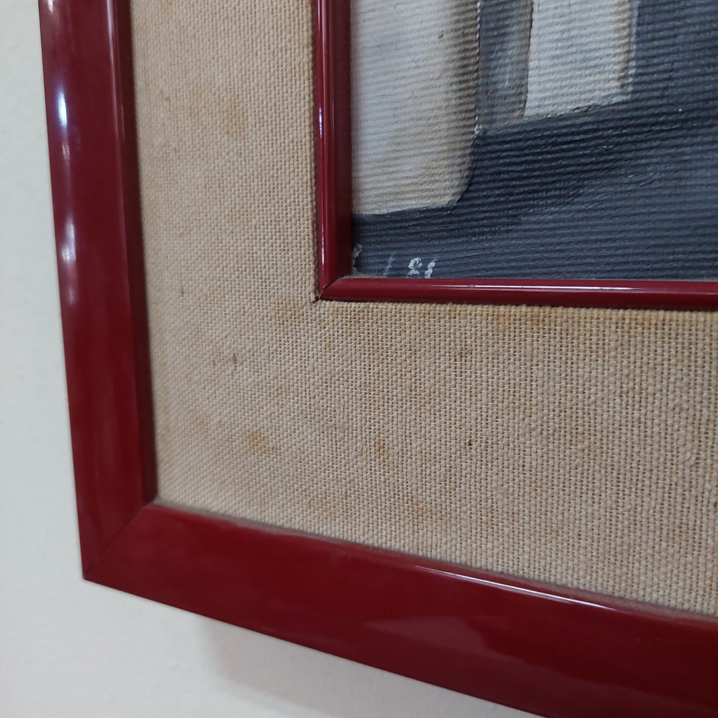 Q/case Con Uccelli Olio Su Tela Numerato/firmato Cm31x37