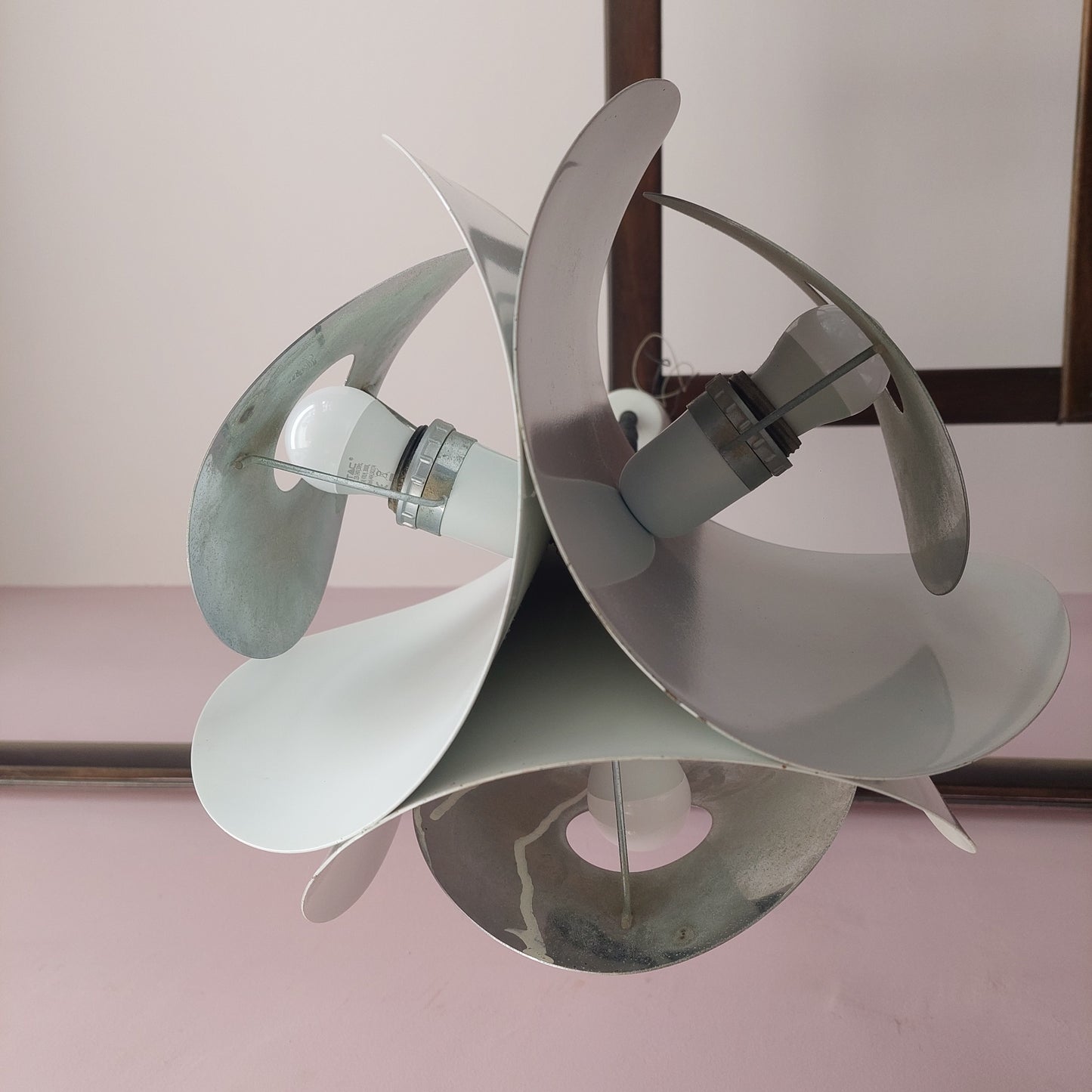 Lampadario Space Age Design Goffredo Reggiani Anni '70 3/l