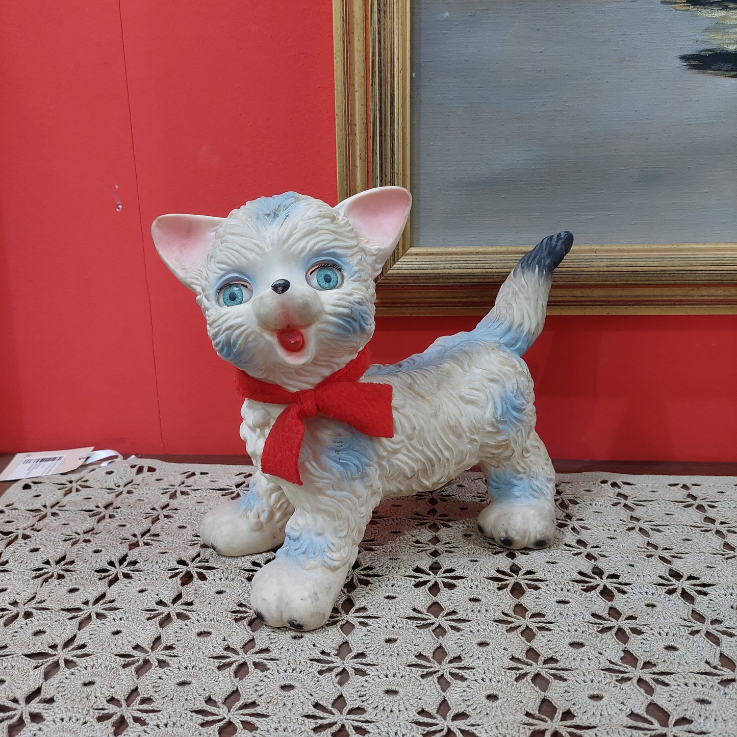 Gatto Ledra In Gomma Vintage