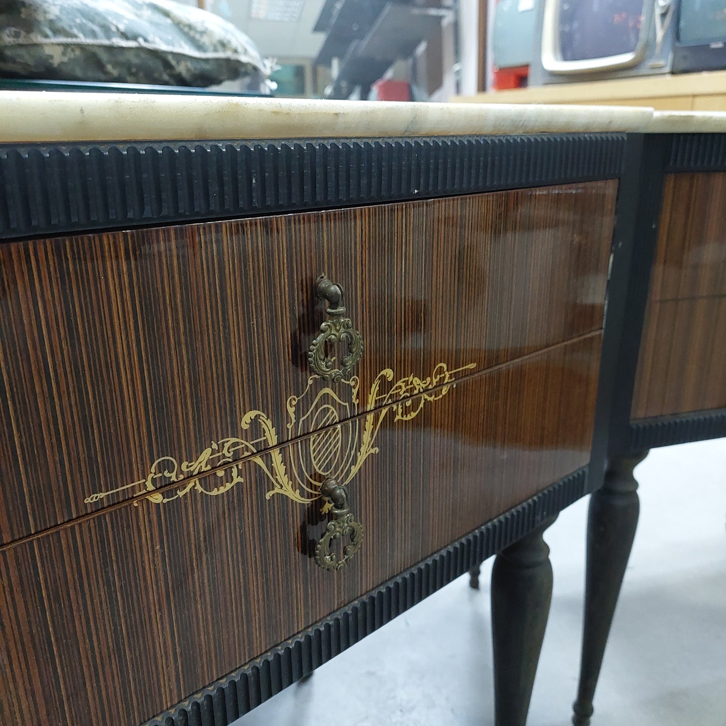 Coppia Comodini Anni '50 Cm57x36x62