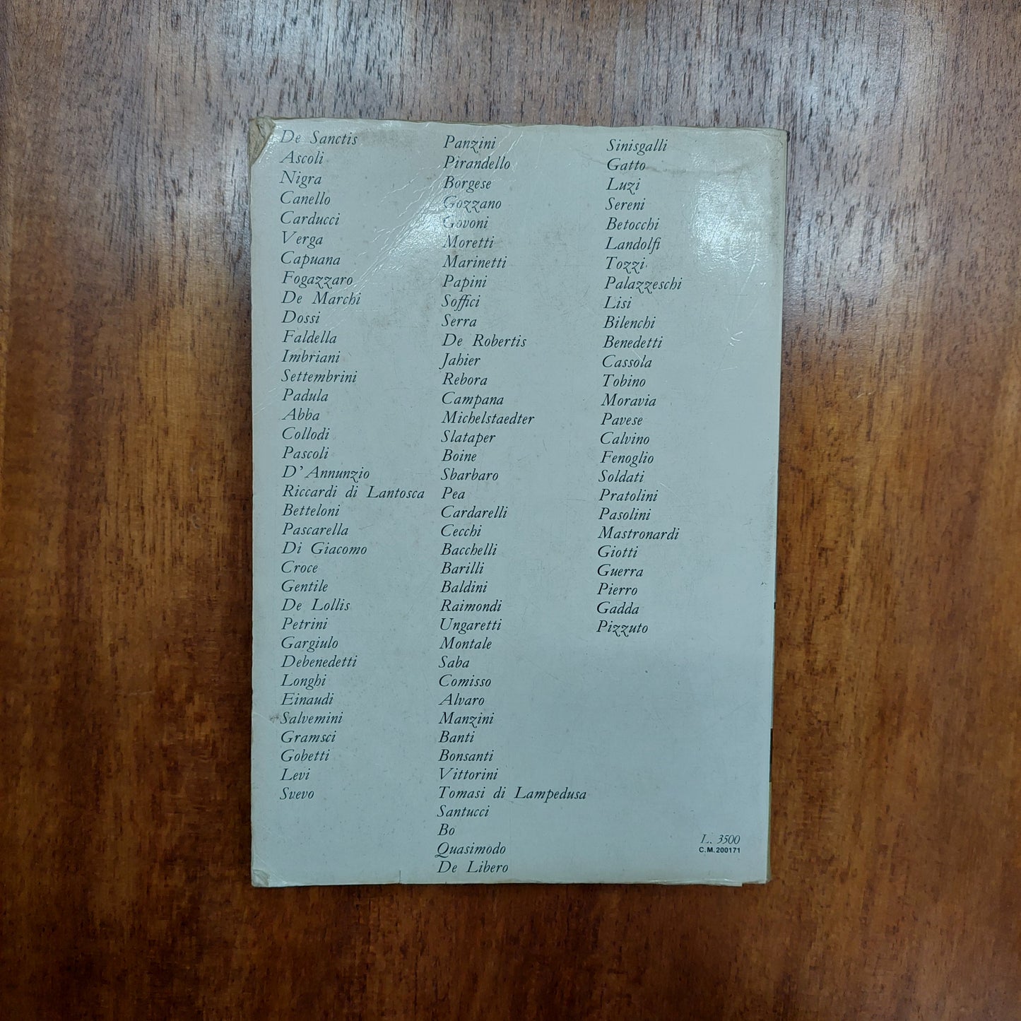 Letteratura Dell’italia Unita 1861 - 1968 Gianfranco Contini