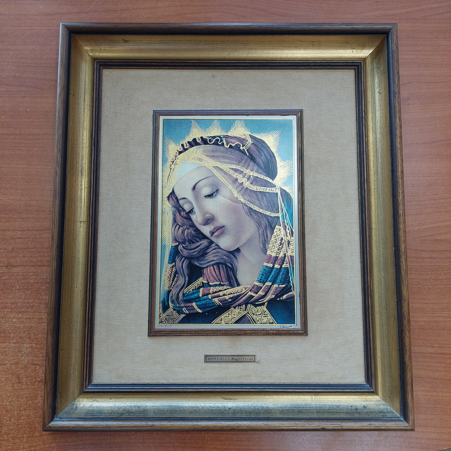 Quadro "magnificat" Botticelli Su Lastra* Arg 925