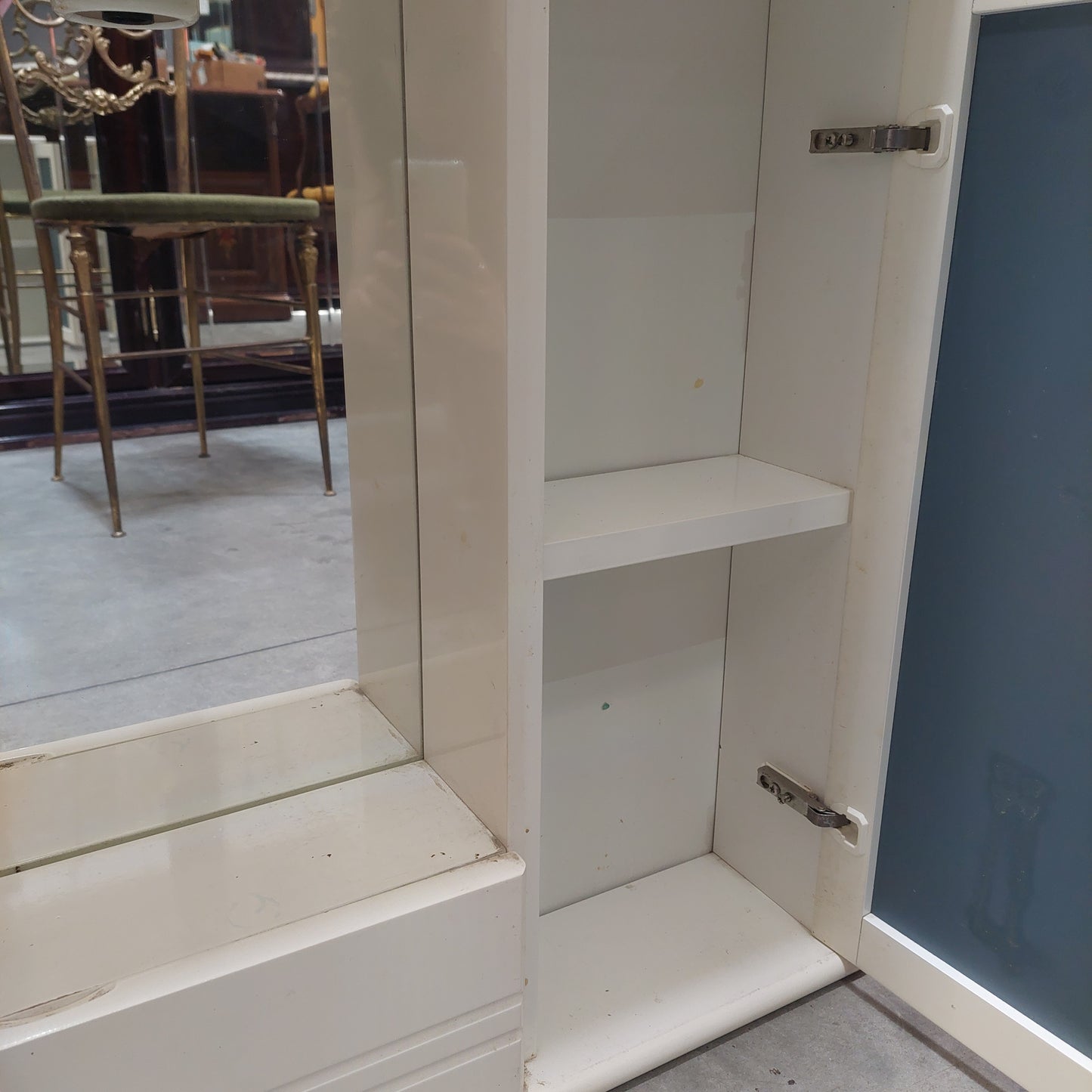 Specchio/mobiletto* Bagno Bianco 3/ante
