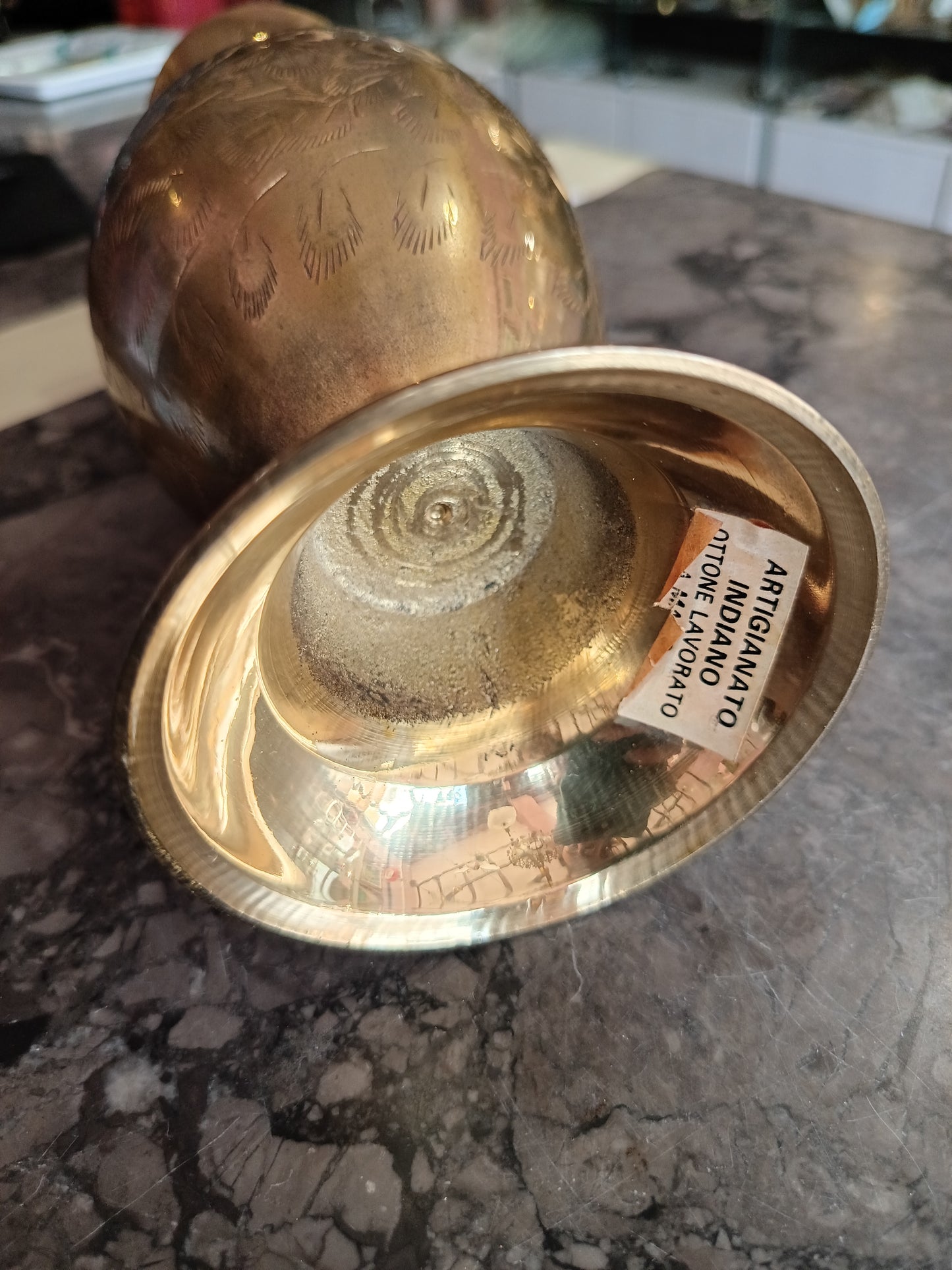 Vaso Indiano Ottone Vintage