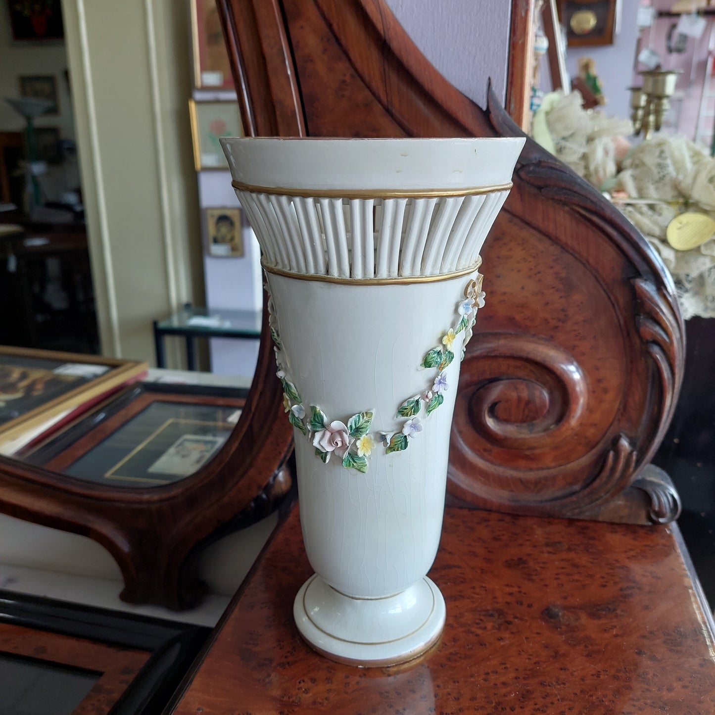 Vaso* Fiori Porcellana Capodimonte
