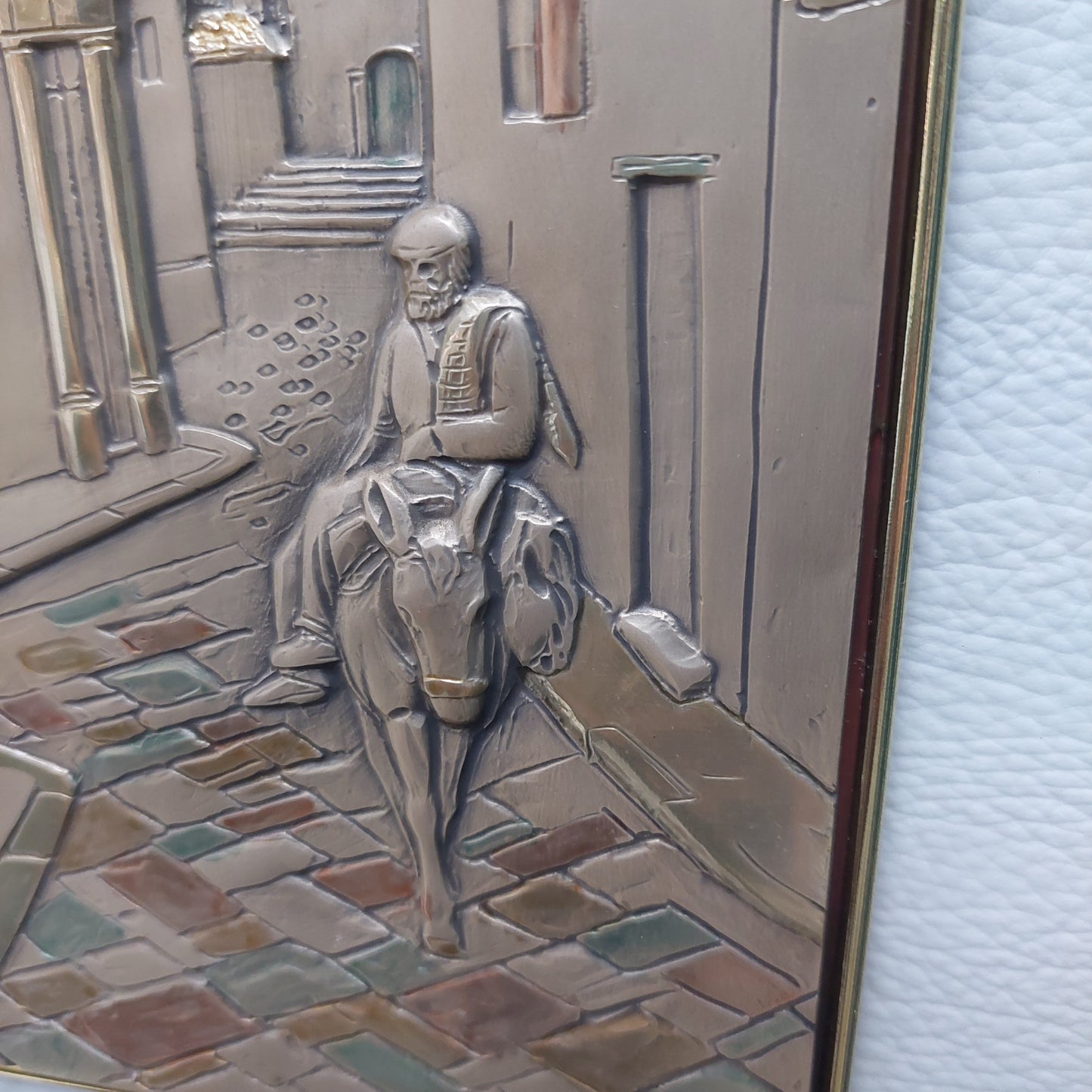 Quadro Scena Di Paese Su Lamina Argento 925