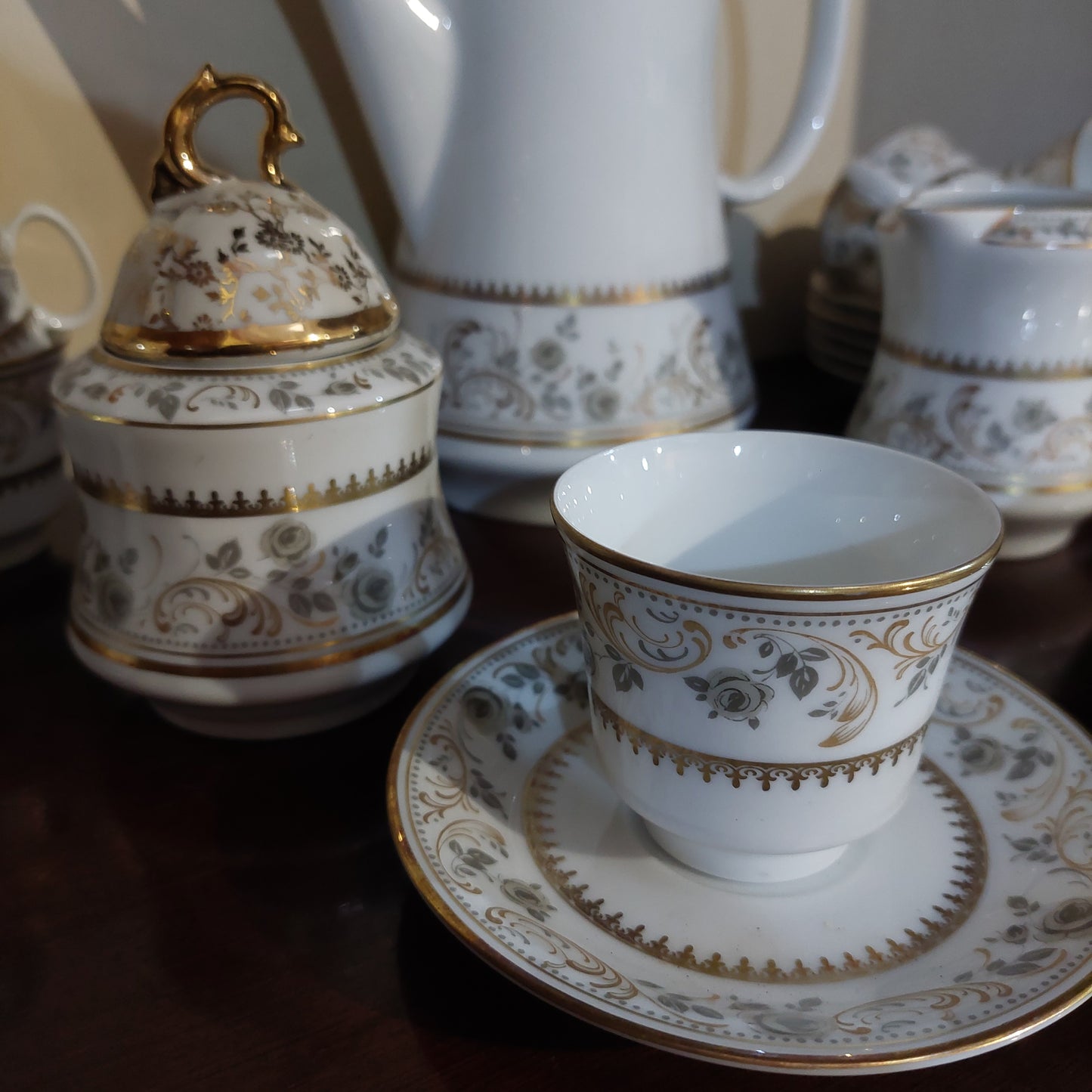 63902 Serv/caffe' Porc Decoro Oro Johann Seltmann Bavar