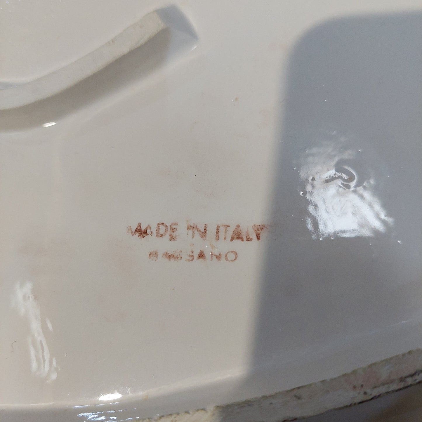 Vassoio Ovale Ceramica Bassano Dec Aragosta Cm46x32