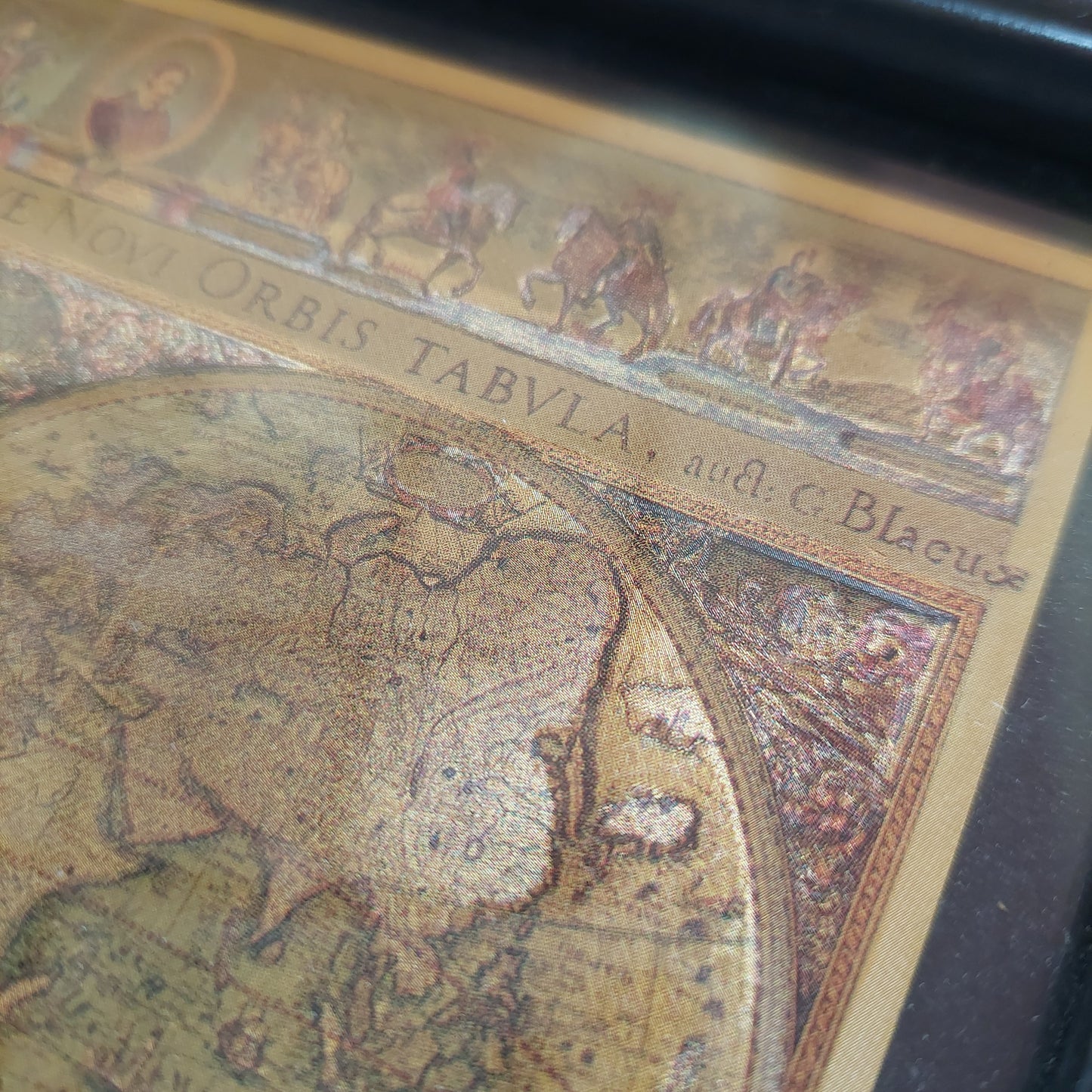 Quadretto Planisfero Nova Totius Terrarum Orbis Cm21x15,5